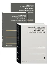 PAKIET: Apelacja w postępowaniu cywilnym. Komentarz. Orzecznictwo + Czynności procesowe zawodowego pełnomocnika w sprawach cywilnych